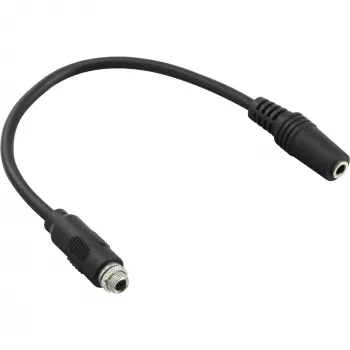 InLine Audio adapter cable, 3.5mm Stereo female to female, with one tread, 0.2m