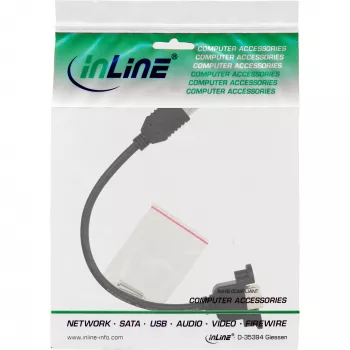 USB 2.0 Adapter Cable Type A female / Chassis Connector Type B InLine 33441F 0.2m