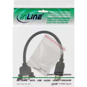 InLine USB 3.0 Adapter Cable Type A female / Chassis Connector Type A, 0.20m