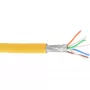 InLine Patch Cable S/FTP PiMF Cat.6A halogen free 500MHz yellow 100m