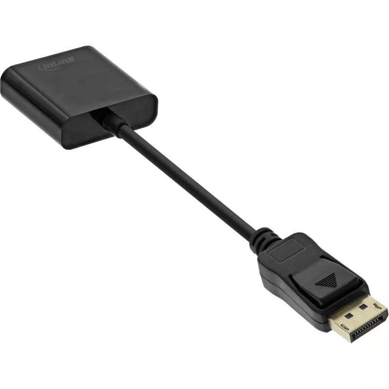 InLine Basic DisplayPort Adapter Cable, DP male / VGA female black 0.15m