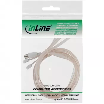 InLine Dipole Antenna for FM IEC coupling 75 Ohms 46230 InLine