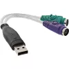 InLine USB to PS/2 Converter USB Type A male / 2x PS/2 female