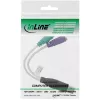 InLine USB to PS/2 Converter USB Type A male / 2x PS/2 female