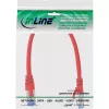 InLine Patch Cable S/FTP PiMF Cat.6A halogen free 500MHz red 0.25m
