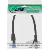 InLine Patch Cable S/FTP PiMF Cat.6A halogen free 500MHz black 0.3m