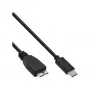USB 3.2 Gen.1x2 Cable InLine 35726 0.5m USB-C male Micro-B male black