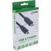 InLine USB 2.0 Cable, USB-C male / mini-B male (5pin), black, 3m