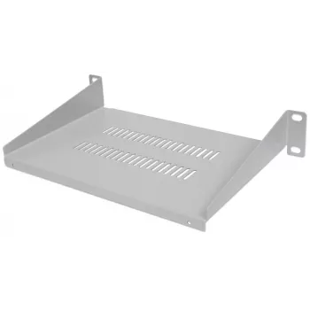 Intellinet 10 inch Cantilever Shelf, 1U, Shelf Depth 150mm, Vented, Max 25kg, Grey, Three Year Warranty