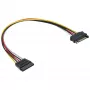 SATA Power Supply Extension Cable male/female 1m InLine 29651C