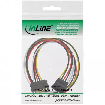 SATA Power Supply Extension Cable male/female 1m InLine 29651C