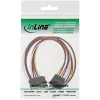 SATA Power Supply Extension Cable male/female 0.50m InLine 29651B