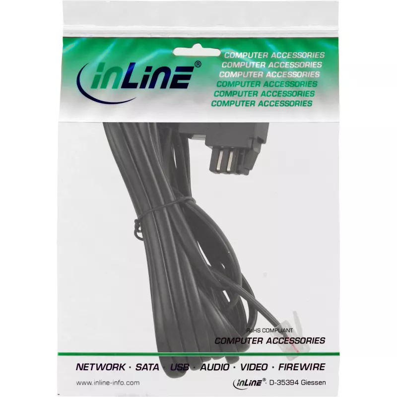 InLine TAE-N Cable TAE-N / RJ11 Adapter 6P2C bridged 6m