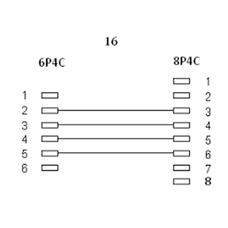 InLine Modular Cable RJ45 8P4C / RJ11 6P4C male/male 6m
