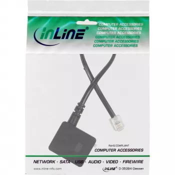 TAE adapter Cable RJ11 6P4C male to TAE-N female InLine 69946