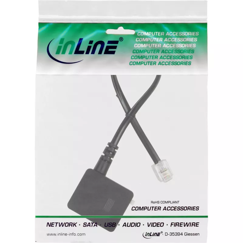 TAE adapter Cable RJ11 6P4C male to TAE-N female InLine 69946