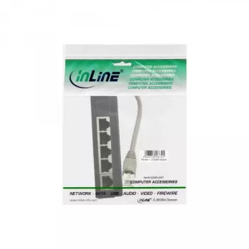 InLine ISDN Splitter 5x RJ45 female 15cm Cable with terminal resistors