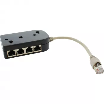 InLine ISDN Splitter 1 -> 8, 0.15m, with resistors