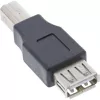 USB 2.0 Adapter Type A female / Type B male InLine 33442