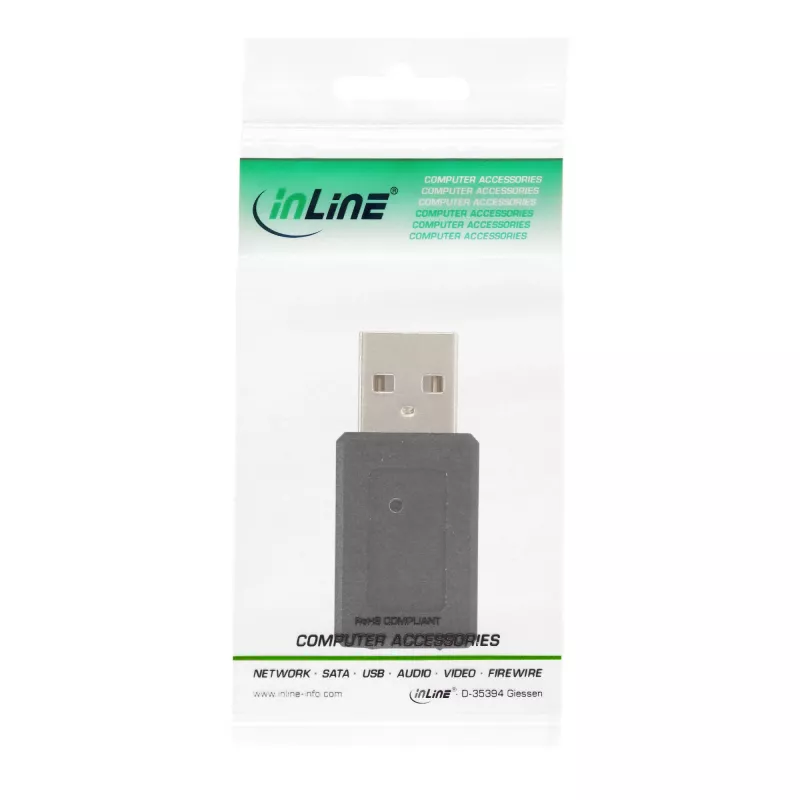 USB 2.0 Adapter A male / mini 5 Pin female InLine 33500A