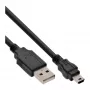 InLine USB 2.0 Mini Cable USB Type A male / Mini B male, 5pin, black, 3m