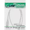 InLine USB 2.0 Cable right angled Type A male / B male transparent 2m