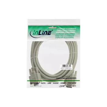 InLine VGA Cable 15 HD male / female beige 3m