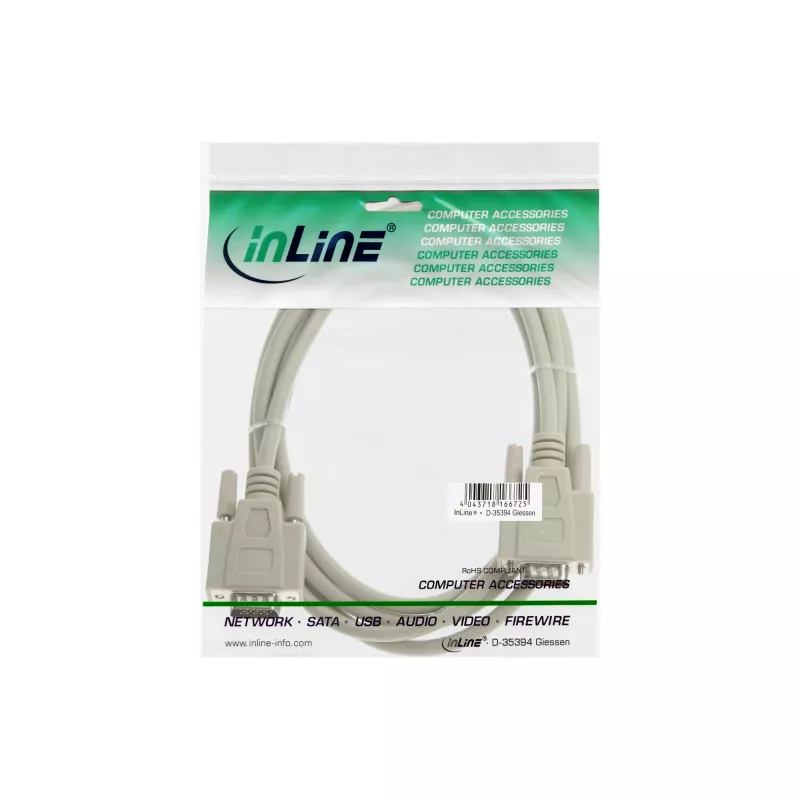 VGA Cable 15HD male / male beige 3m InLine 17712A