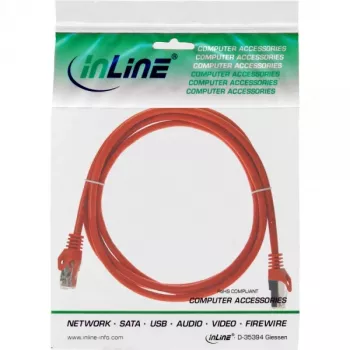 InLine Patch Cable SF/UTP Cat.5e orange 0.25m