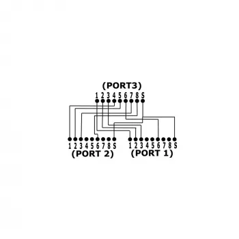InLine Cat.5e Splitter two different connections via one RJ45 8P8C Patch Cable