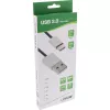 InLine USB 2.0 Cable, USB-C male / USB-A male, black/alu, flexible, 1m