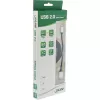 InLine Micro-USB 2.0 spiral cable, Type A/Micro-B M/M, black/alu, flexible 3m