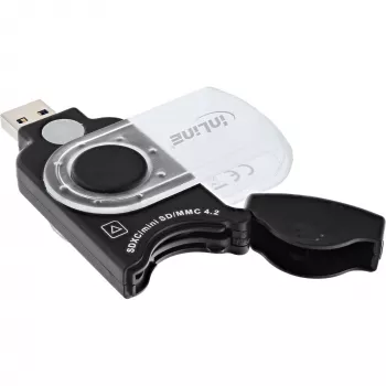 InLine Mobile card reader USB 3.0, for SD/SDHC/SDXC, microSD