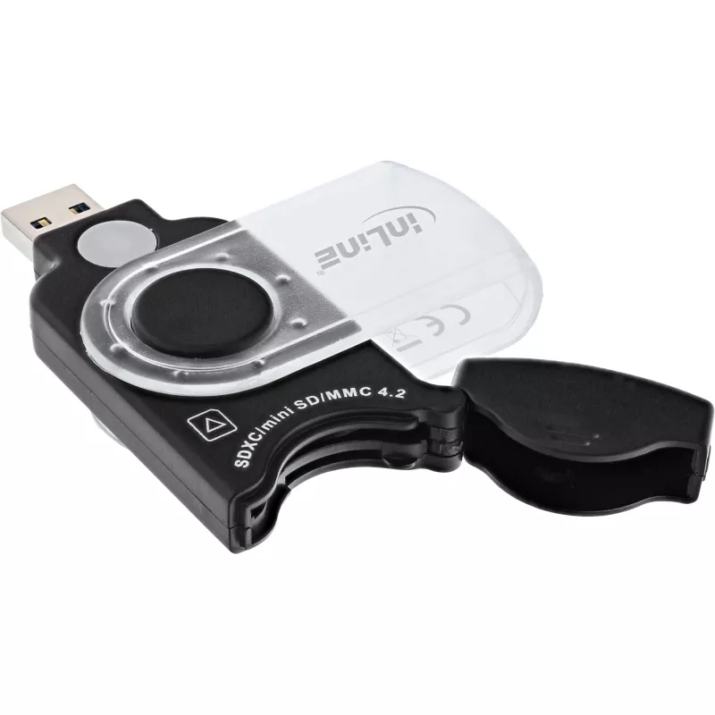 InLine Mobile card reader USB 3.0, for SD/SDHC/SDXC, microSD