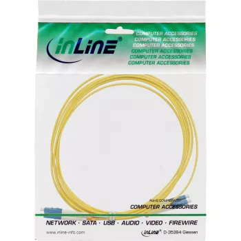 InLine Fiber Optical Duplex Cable LC/LC 9/125µm OS2 1m