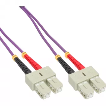 Fiber Optical Duplex Cable SC/SC InLine 83515P 15m OM4 50/125µm