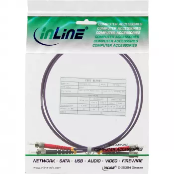 InLine Fiber Optical Duplex Cable ST/ST 50/125µm OM4 7.5m