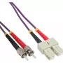 Fiber Optical Duplex Cable InLine 82525P SC/ST 50/125µm OM4 25m