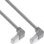 Network Cable InLine® S-76602U-0.9 angled connector Cat.6 0.9m gray
