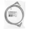 Network Cable InLine® S-76602U-0.9 angled connector Cat.6 0.9m gray