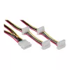 Internal Power Cable InLine 29654A 1x 4pin Molex / 4x 4pin Molex 1m