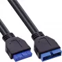 InLine USB 3.0 Extension Internal Header Male/Female 33448I 0.35m