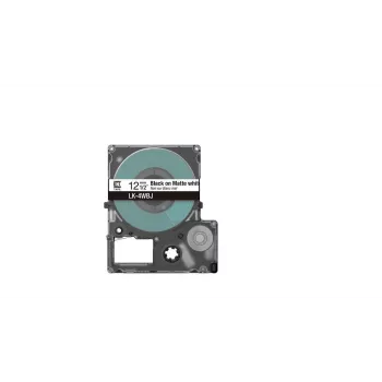 Label Tape Epson LK-4WBJ Black White Thermal Transfer 1.2 cm