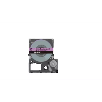 Label Tape Epson LK-4UBP Black Purple Thermal Transfer 1.2 cm