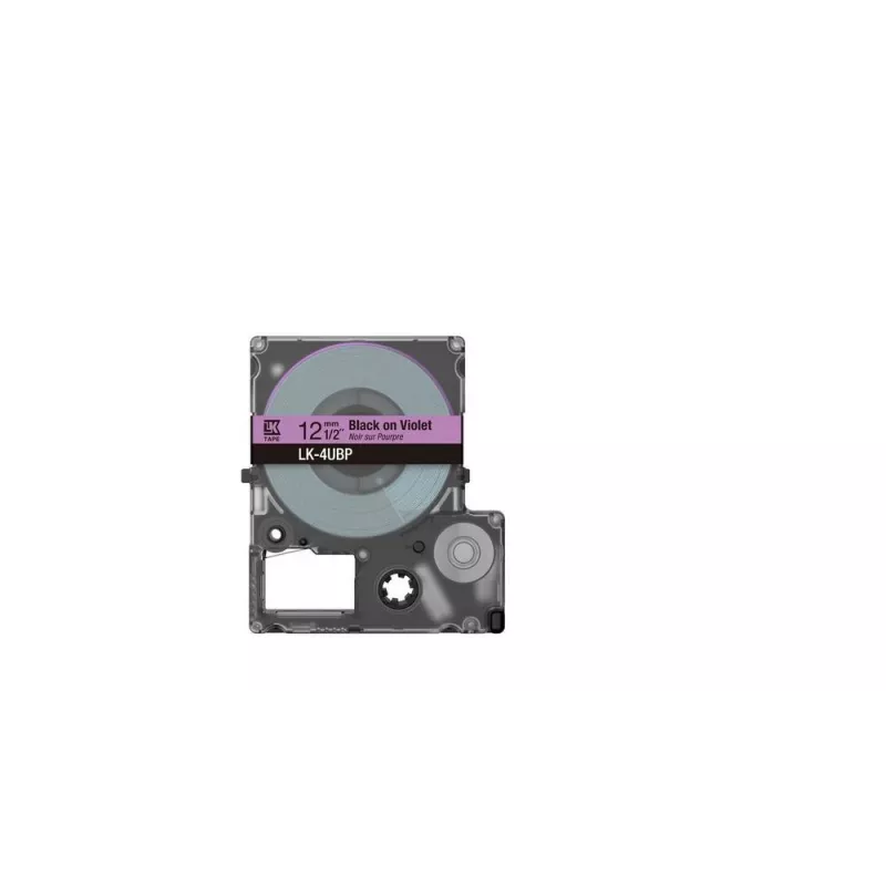 Label Tape Epson LK-4UBP Black Purple Thermal Transfer 1.2 cm