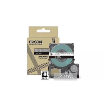 Label Tape Epson LK-5TWJ Transparent White Thermal Transfer 1.8 cm