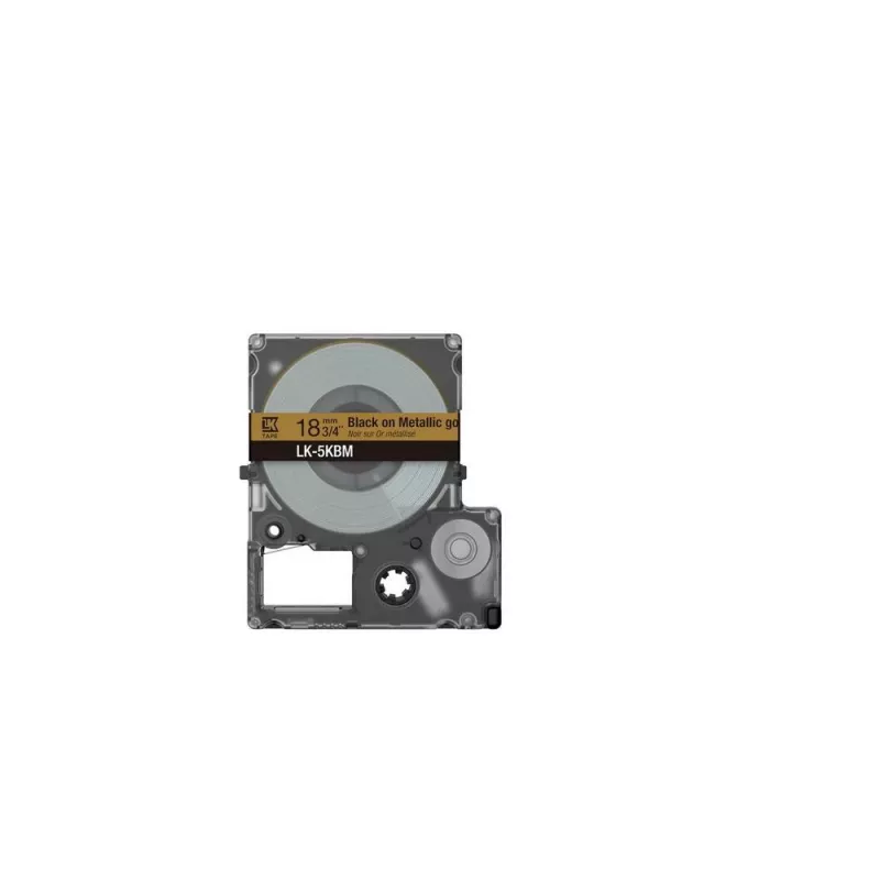 Label Tape Epson LK-5KBM Black Gold Thermal Transfer 1.8cm
