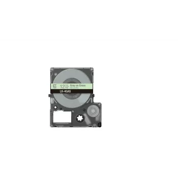 Label Tape Epson LK-4GAS Grey Light Green Thermal Transfer 1.2cm