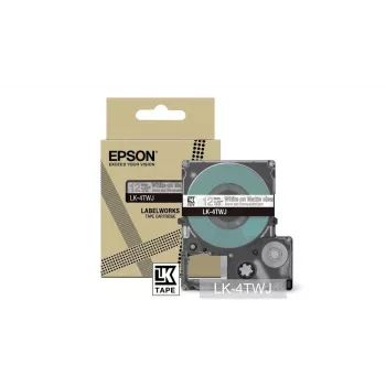 Label Tape Epson LK-4TWJ Black Transparent Thermal Transfer 1.2 cm