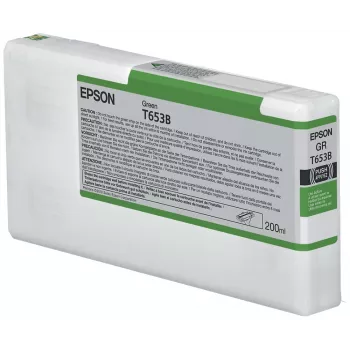 Epson T653B Green Ink Cartridge (200ml), Green, Pigment-based ink, 200 ml, 1 pc(s)